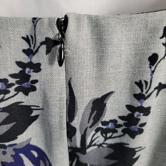 Elle Floral Sleeveless Dress Size 6 Fit Flare Dressy Office Lined Stretchy EUC - Picture 8 of 13